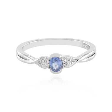 Blauer Ceylon-Saphir-Silberring