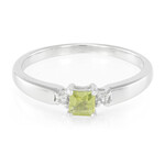 Bague en argent et Péridot de Mandchourie