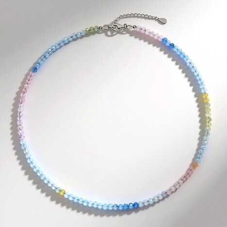 Collana in argento con Acquamarina Brasiliana