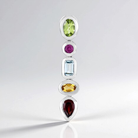 Ciondolo in argento con Peridoto (MONOSONO COLLECTION)