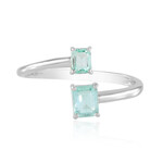 Anello in argento con Smeraldo Color Paraiba