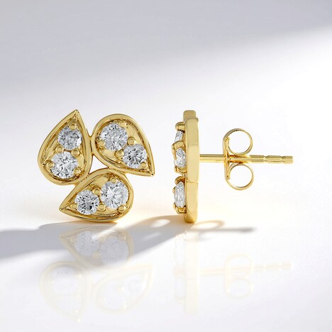 Orecchini in oro con Diamante I2 (H) (de Melo Gold)