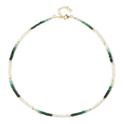 Collar en plata con Esmeralda de Brasil