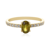 Anello in oro con Sfene
