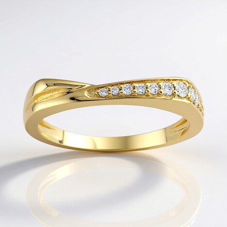 Anello in oro con Diamante SI2 (H) (de Melo Gold)