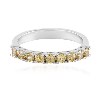 Anello in argento con Zircone Giallo