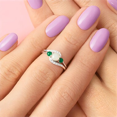 Welo-Opal-Silberring