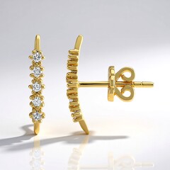 Orecchini in oro con Diamante SI1 (G)