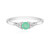 Anillo en plata con Esmeralda de Colombia