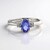 Anello in argento con Tanzanite