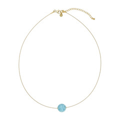 Collar en plata con Larimar