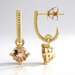 Orecchini in oro con MORGANITE MARROPINO AAA