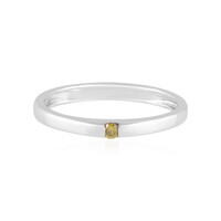 Anello in argento con Diamante Giallo I3