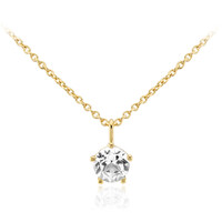 Collier en argent et Topaze blanche