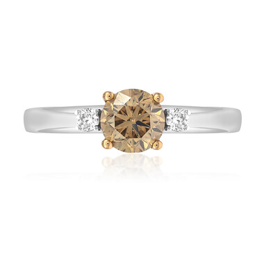 SI2 Schokoladen-Diamant-Goldring (CIRARI)