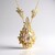 Collana in oro con Cerussite dalla Namibia (de Melo)