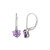 Amethyst-Silberohrringe