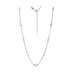 Freshwater pearl Brass Necklace (Juwelo Style)