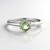 Anello in argento con Ametista Verde