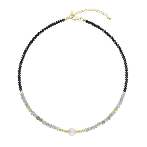 White Freshwater Pearl Silver Necklace