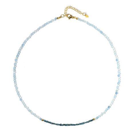 Collana in argento con Acquamarina