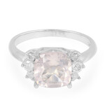 Rosenquarz-Silberring