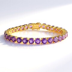 Bracciale in argento con Ametista del Marocco