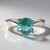 Anello in argento con Fluorite Verde