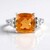 Anello in argento con Quarzo Arancione