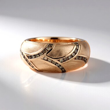 Anillo en oro con Diamante champán I2 (KM by Juwelo)