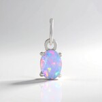 Ciondolo in argento con Opale di Welo