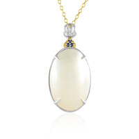 Collar en plata con Perla blanca de Mabe (Gems en Vogue)