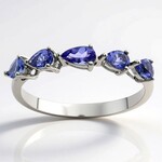Anillo en oro con Tanzanita AAA (CIRARI)