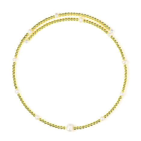 Goldener Hämatit-Stahlhalsreif (Riya)