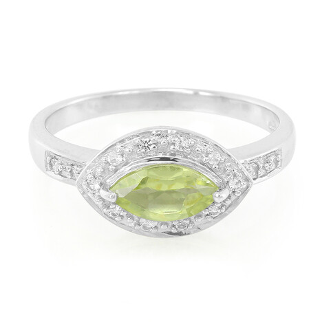 Manchurian Peridot Silver Ring
