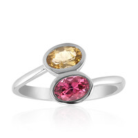 Anello in argento con Tormalina Gialla Brasiliana (Pallanova)