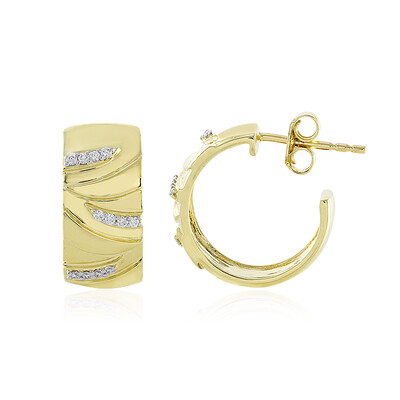 Lupenreiner (F) Brillant-Goldohrringe (LUCENT DIAMONDS)
