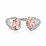 Gouden ring met AAA Perzik morganieten (KM by Juwelo)