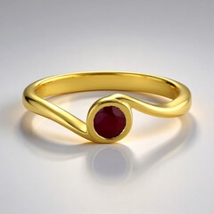 Bague en argent et Rubis de Longido