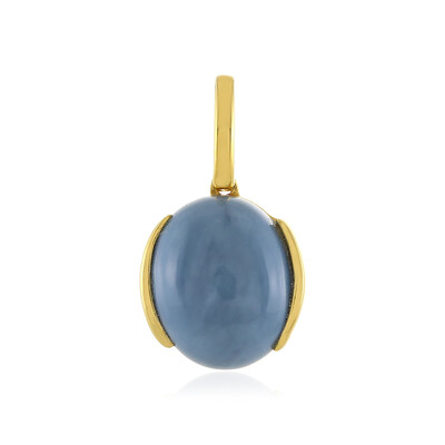 Zilveren hanger met een blauwe opaal