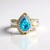 Anello in argento con Topazio Blu Paraiba (Gems en Vogue)