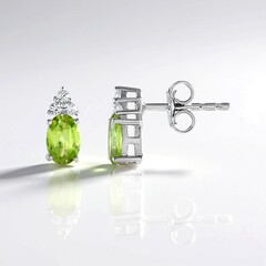 Orecchini in argento con Sfene