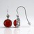 Orecchini in argento con Agata Rossa (Annette classic)