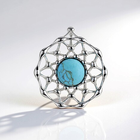 Pendentif en argent et Turquoise (dagen)