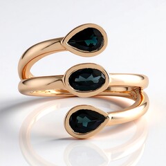 Anello in oro con Indicolite (KM by Juwelo)