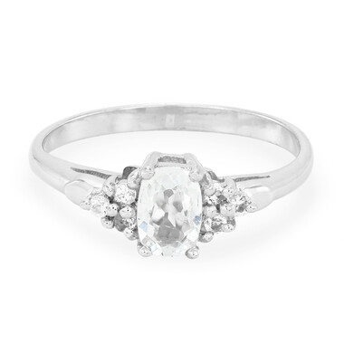 Anillo en plata con Berilo del Himalaya