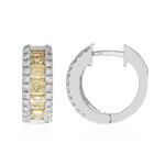 Gouden oorbellen met gele S12 diamanten (CIRARI)