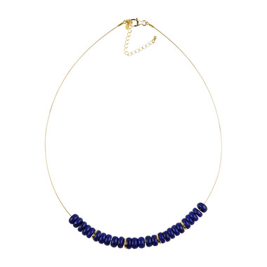Collana in acciaio inossidabile con Lapislazzuli