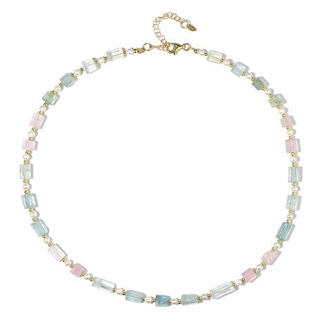 Collana in argento con Berillo Fancy (Riya)