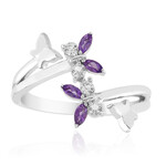 Zambian Amethyst Silver Ring